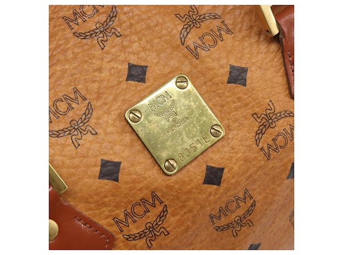 MCM Vicetos Porte-documents en cuir marron - vue 6