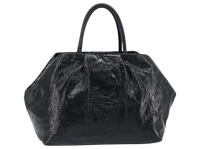 Prada Bow Top handle Patent leather Nero - vista 2