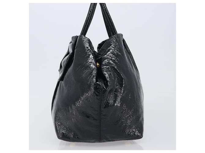 Prada Bow Top handle Patent leather Nero - vista 3