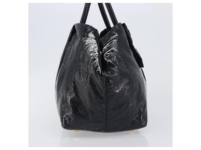 Prada Bow Top handle Patent leather Nero - vista 4