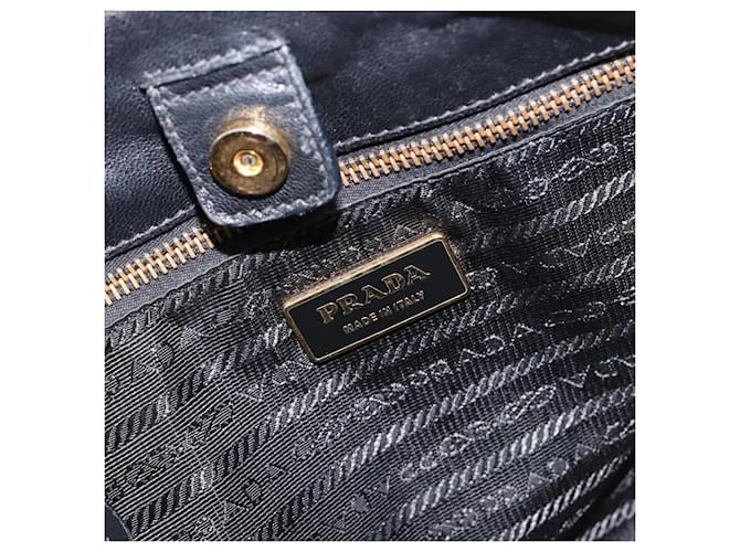 Prada Bow Top handle Patent leather Nero - vista 6