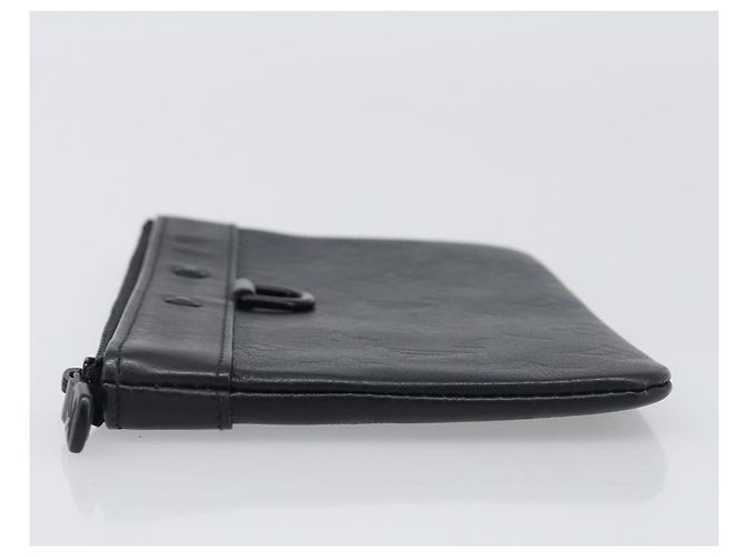 Louis Vuitton Discovery Pochette Monogram Shadow Leather PM Nero - vista 4