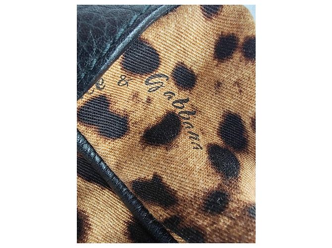 Borsa Dolce & Gabbana Leopardata in Pelle e Tessuto Nero Stampa leopardo - vista 12