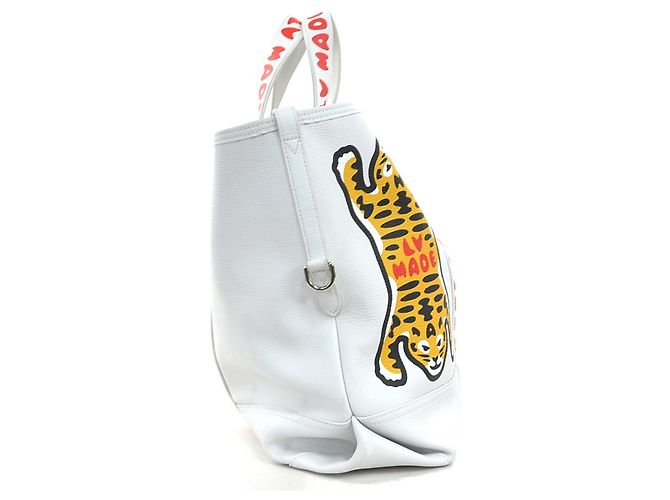 Borsa Tote Louis Vuitton NIGO Collaboration Bianco - vista 2