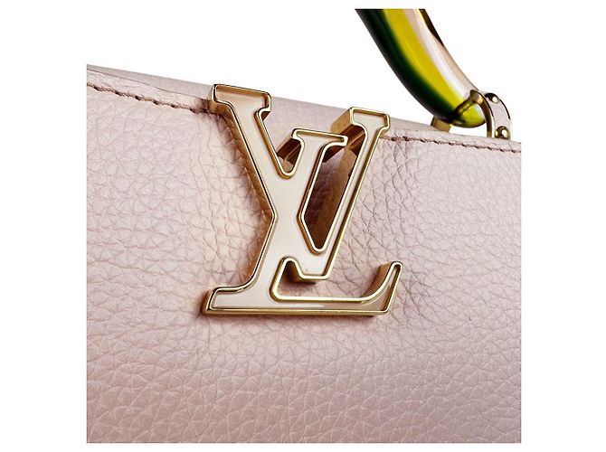 Borsa a mano in pelle Louis Vuitton Capucines BB Rosa - vista 12