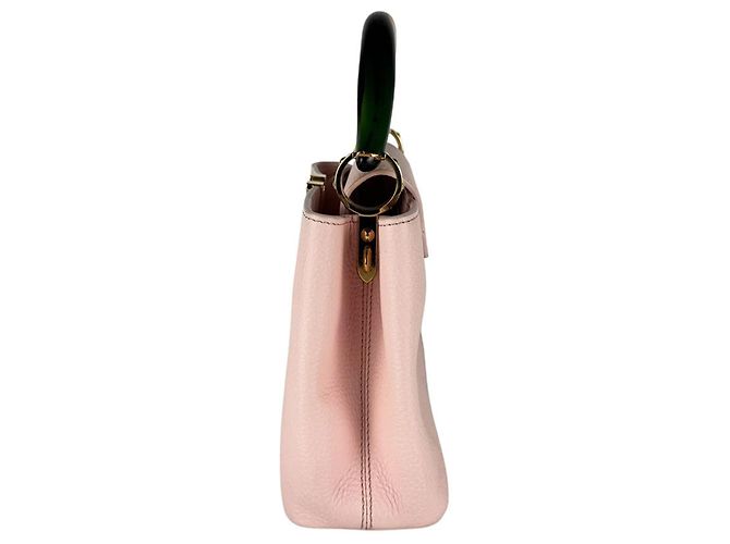 Borsa a mano in pelle Louis Vuitton Capucines BB Rosa - vista 2