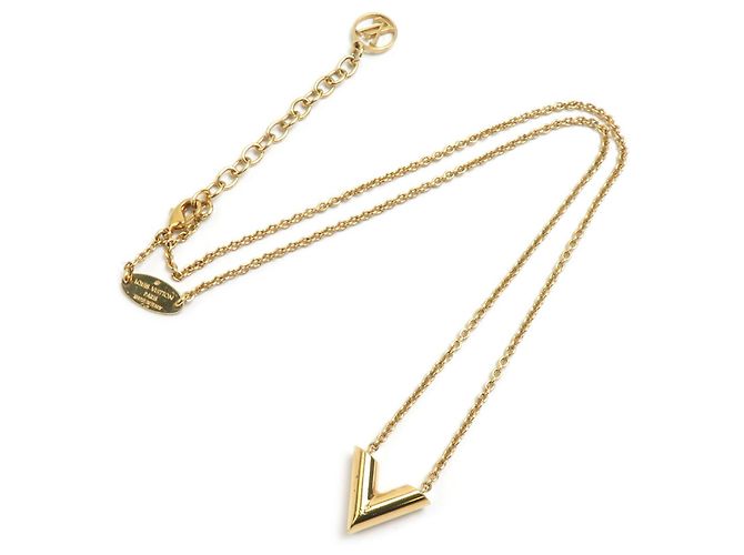 Collana Essential V Metal Louis Vuitton D'oro - vista 2