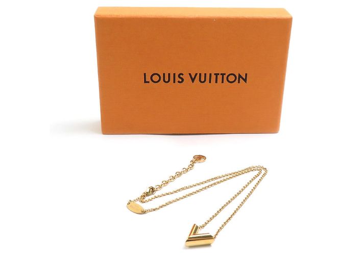 Collana Essential V Metal Louis Vuitton D'oro - vista 8