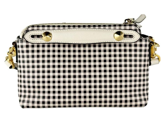By The Way Fendi Mini Lederhandtasche Braun Schwarz Aus weiß - Ansicht 3