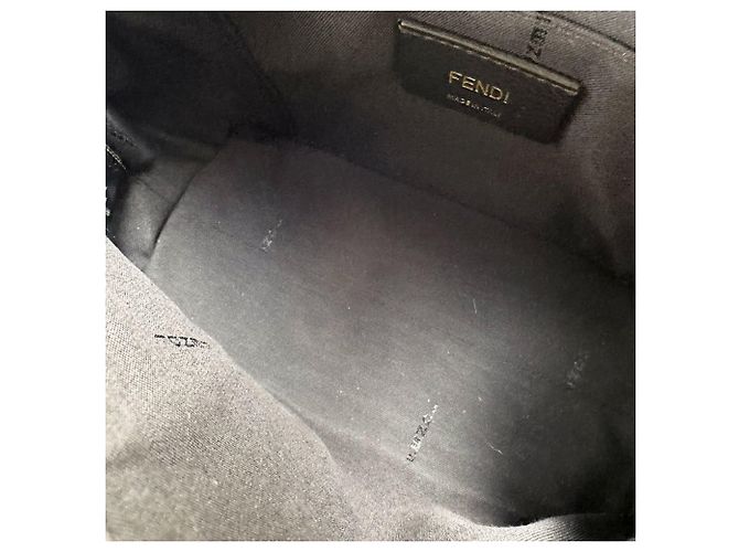 By The Way Fendi Mini Lederhandtasche Braun Schwarz Aus weiß - Ansicht 5
