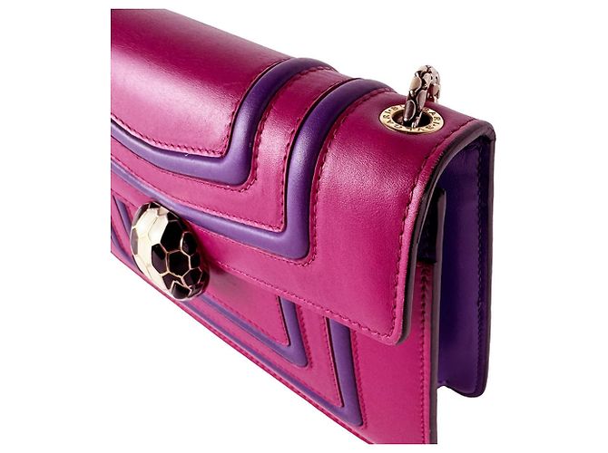 Bulgari Borsa a tracolla Bvlgari Serpenti Forever Porpora - vista 6