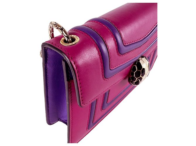 Bulgari Borsa a tracolla Bvlgari Serpenti Forever Porpora - vista 7