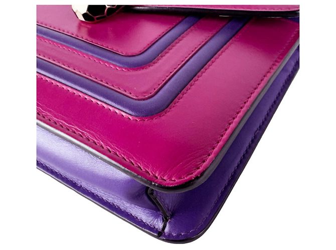 Bulgari Borsa a tracolla Bvlgari Serpenti Forever Porpora - vista 8
