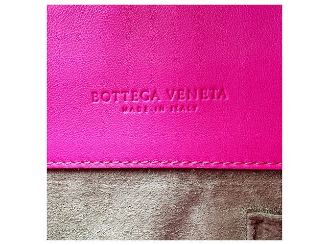 Borsa a tracolla Bottega Veneta Pink Intrecciato Rosa - vista 11