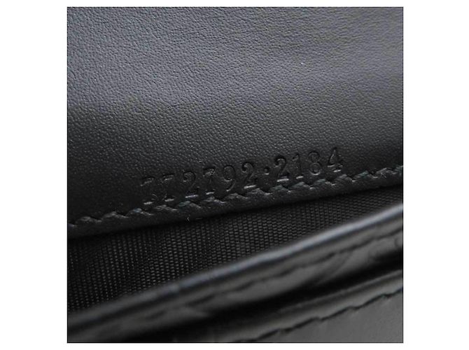 Tarjetero de piel Gucci - Black Negro - vista 11