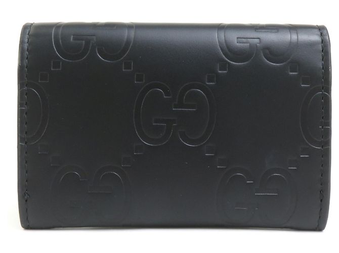 Tarjetero de piel Gucci - Black Negro - vista 3