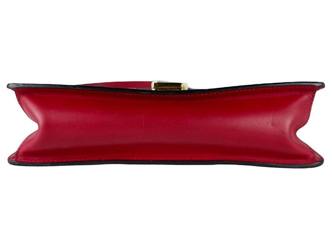 Borsa a tracolla in pelle Gucci Sylvie Rosso - vista 4