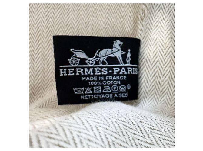 Hermès Borsa Hermes Bride à Black GM Canvas Blu Verde - vista 12