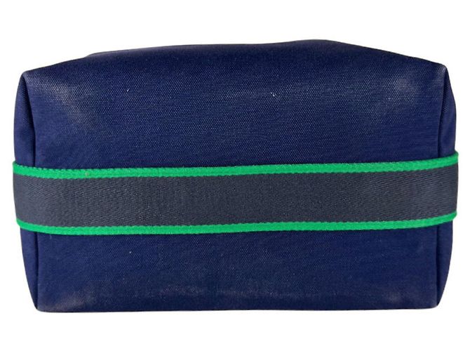 Hermès Borsa Hermes Bride à Black GM Canvas Blu Verde - vista 4