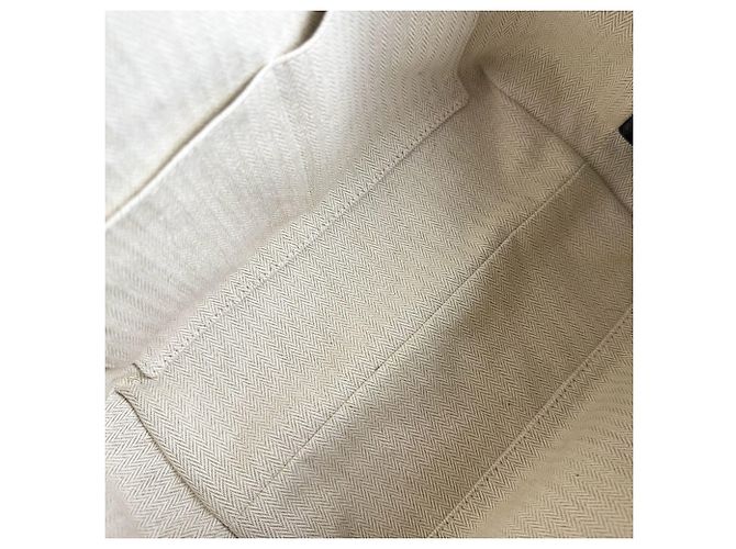 Hermès Borsa Hermes Bride à Black GM Canvas Blu Verde - vista 5