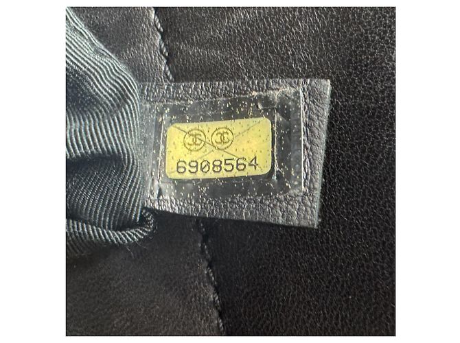Chanel Leder Tote Bag Schwarz - Ansicht 12