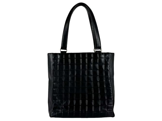 Chanel Leder Tote Bag Schwarz - Ansicht 3