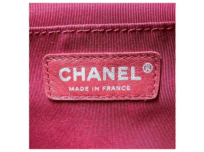 Borsa a tracolla Chanel in beige e nero - vista 12