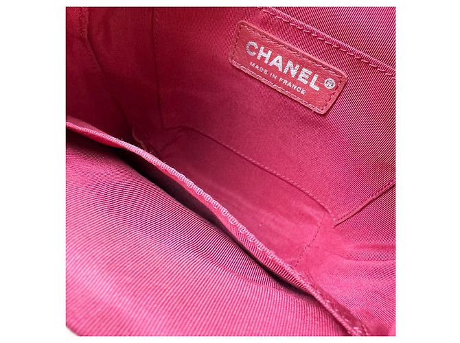 Borsa a tracolla Chanel in beige e nero - vista 5