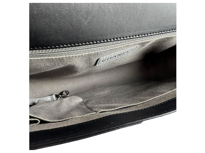Borsa a tracolla Chanel Boy Large in pelle di agnello Nero - vista 11