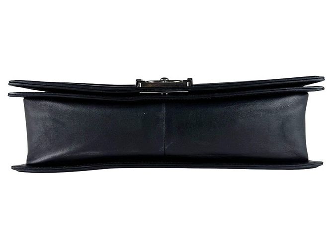 Borsa a tracolla Chanel Boy Large in pelle di agnello Nero - vista 4