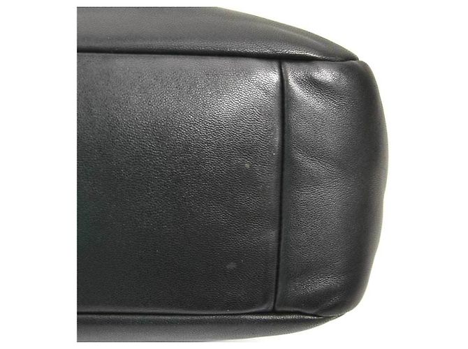 Saint Laurent Le 5 A 7 Small Leather Shoulder Bag Schwarz - Ansicht 11