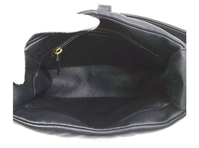 Saint Laurent Le 5 A 7 Small Leather Shoulder Bag Schwarz - Ansicht 5