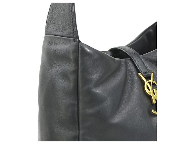 Saint Laurent Le 5 A 7 Small Leather Shoulder Bag Schwarz - Ansicht 6