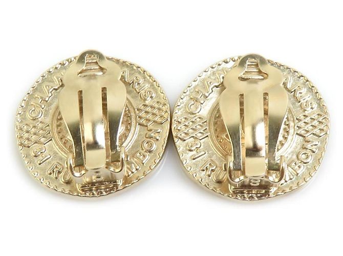 Orecchini a clip Chanel Gold D'oro - vista 4