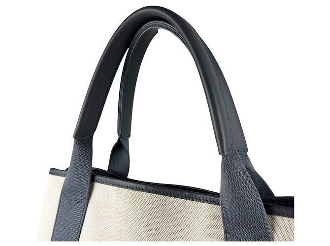 Borsa Balenciaga Cabas S Navy Marrone Crudo - vista 10