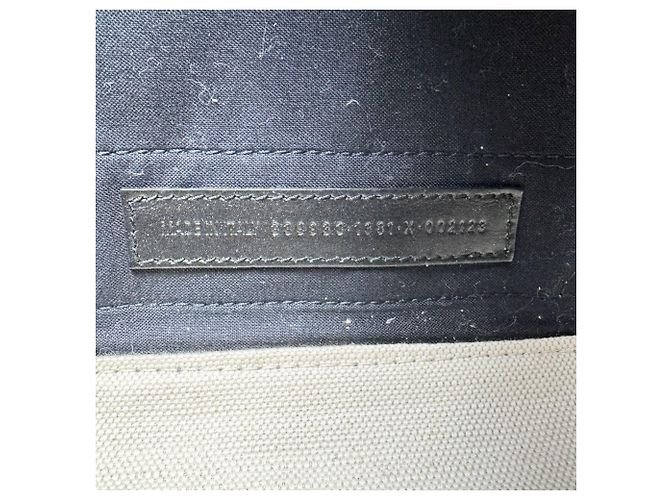 Borsa Balenciaga Cabas S Navy Marrone Crudo - vista 12