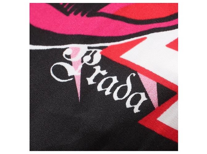 Vestido de mujer Prada con estampado de rosas Negro Roja - vista 7