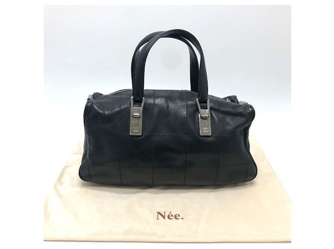 Borsa Tote Chanel Chocolate Bar Mini Boston Nero - vista 16