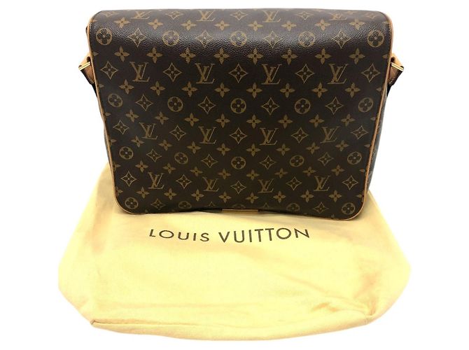 Borsa a tracolla Louis Vuitton Abesses Monogram Canvas Marrone - vista 16