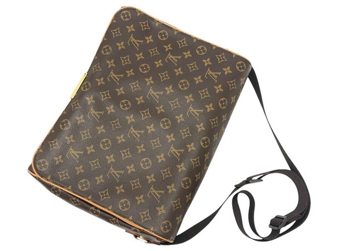 Borsa a tracolla Louis Vuitton Abesses Monogram Canvas Marrone - vista 7