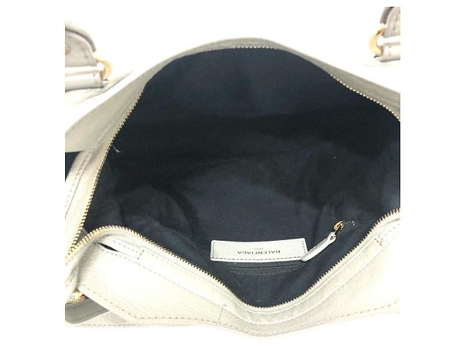 Borsa 2-Way in pelle grigia Balenciaga Marrone - vista 15