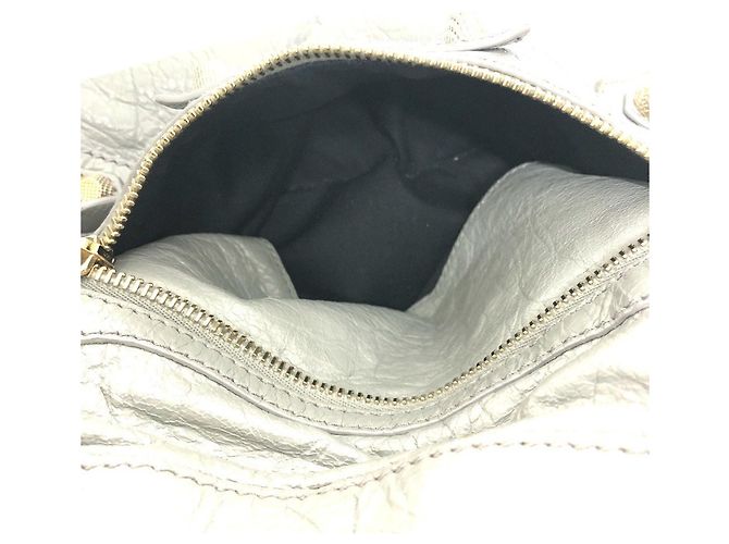 Borsa 2-Way in pelle grigia Balenciaga Marrone - vista 17
