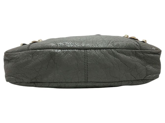 Borsa 2-Way in pelle grigia Balenciaga Marrone - vista 5