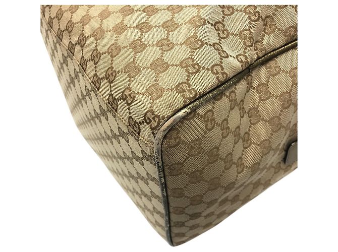 Gucci Boston Bag aus beigem GG Canvas - Ansicht 10