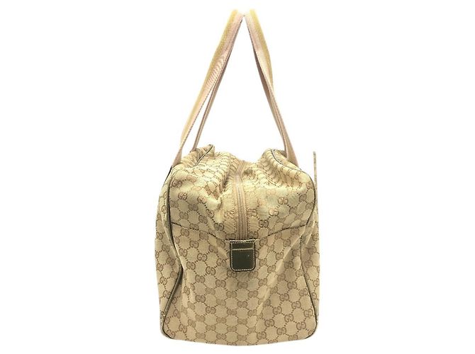 Gucci Boston Bag aus beigem GG Canvas - Ansicht 3