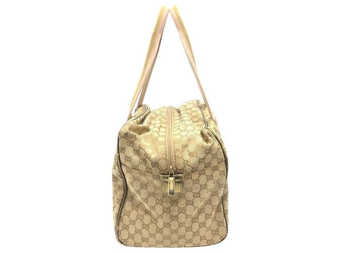 Gucci Boston Bag aus beigem GG Canvas - Ansicht 4