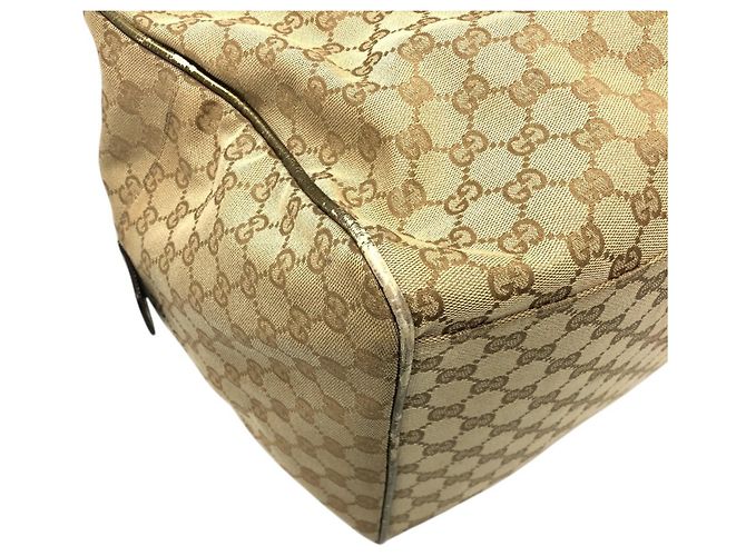 Gucci Boston Bag aus beigem GG Canvas - Ansicht 9