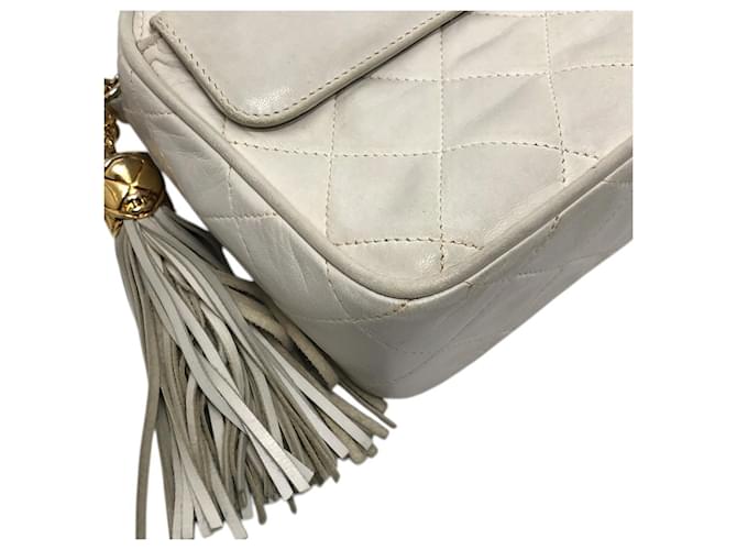 Borsa CHANEL Matelassé Coco Mark Bianco - vista 10