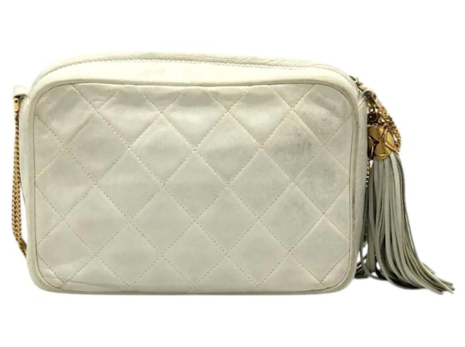 Borsa CHANEL Matelassé Coco Mark Bianco - vista 2