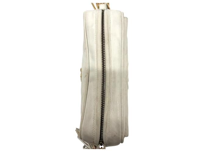 Borsa CHANEL Matelassé Coco Mark Bianco - vista 5